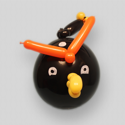 Balloon Angry Bird Black